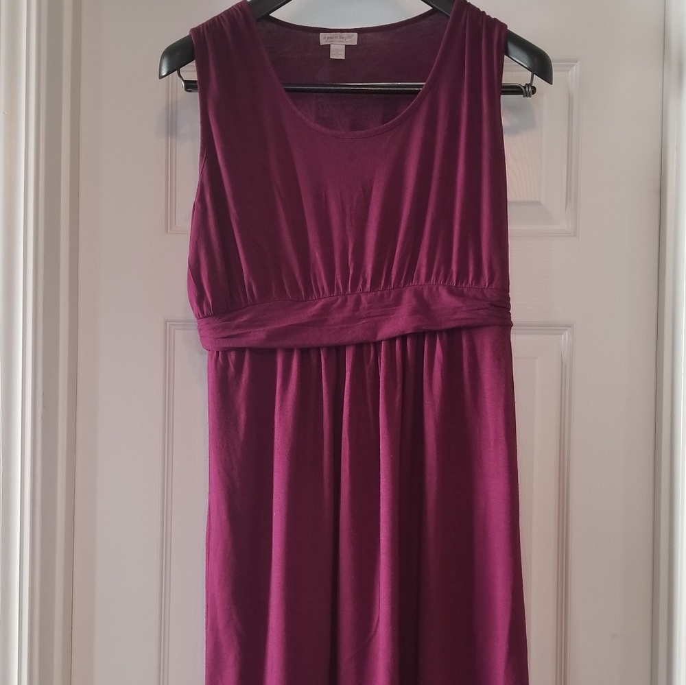 Purple Maternity Dress